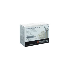 SCHNEIDER Sahnekapseln für Sahnegerät – 1 Packung = 10 Stück