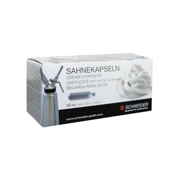 SCHNEIDER Sahnekapseln für Sahnegerät 1 Packung = 50 Stück kaufen