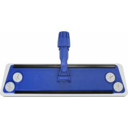 ARCORA International GmbH ULTRA Trapezwischer mit Schaumstoff, blau, Mophalter aus Kunststoff für Einweg-Vliestücher, Breite: 60 cm UTMH60