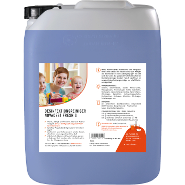 NOVADUR Desinfektionsreiniger Novadest Fresh S 10 l - Kanister - Bild-Darstellung des Produktes 1