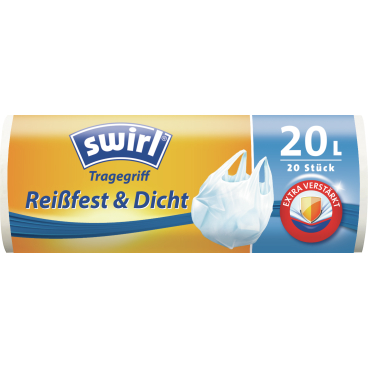 Swirl® Müllbeutel mit Tragegriffen Swirl® Müllbeutel mit Tragegriffen