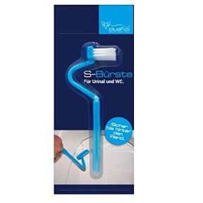 blueFox Urinal WC-Bürste in S Form – Farbe: blau