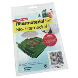 Biologic Filtermaterial für Biologic Clip-Filterdeckel, Ersatzfilter mit Biologic System, 1 Satz = 3 Stück, für 240 Liter Deckel 20113
