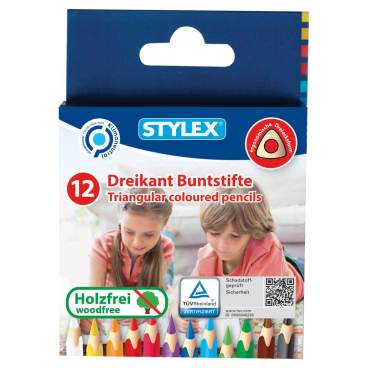 STYLEX® kurze Buntstifte 1 Packung = 12 Stück - Bild-Darstellung des Produktes 1