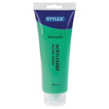 STYLEX® Acrylfarbe 1 Tube = 200 g, weißgrün - Bild-Darstellung des Produktes 1