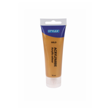 STYLEX® Acrylfarbe 1 Tube = 75 ml, gold - Bild-Darstellung des Produktes 1