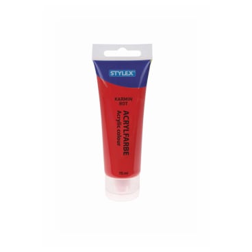 STYLEX® Acrylfarbe 1 Tube = 75 ml, karminrot - Bild-Darstellung des Produktes 1