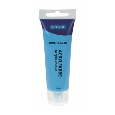STYLEX® Acrylfarbe 1 Tube = 75 ml, himmelblau - Bild-Darstellung des Produktes 1