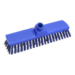 haug bürsten KG Haug Besen, 330 x 70 mm, mittel, Hygienebesen mit Polyesterbesatz, Farbe: blau FC87202