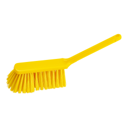 haug bürsten KG Haug Handbesen, 310 x 40 mm, ungeschlitzt, Handfeger mit weichen Faserenden, Komplettfarbe: gelb FC88934U