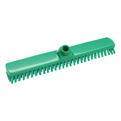 haug bürsten KG Haug Großraumwischer, 400 x 60 x 80 mm, Bodenschrubber mit hartem Polyesterbesatz, Komplettfarbe: grün FC88903