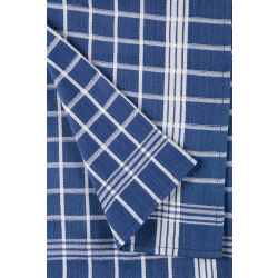 W.F. GÖZZE Frottierweberei GmbH Gözze Geschirrtuch, Nachhaltige und ressourcenbewusste Trockentücher, 1 Packung = 4 Stück, blau 60056-50-050070