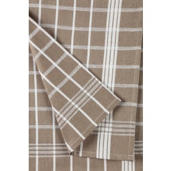 W.F. GÖZZE Frottierweberei GmbH Gözze Geschirrtuch, Nachhaltige und ressourcenbewusste Trockentücher, 1 Packung = 4 Stück, taupe 60056-71-050070