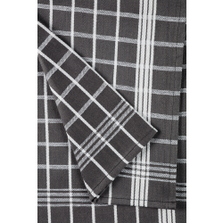 W.F. GÖZZE Frottierweberei GmbH Gözze Geschirrtuch, Nachhaltige und ressourcenbewusste Trockentücher, 1 Packung = 4 Stück, anthrazit 60056-91-050070