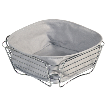 Kesper Brot- und Obstkorb Edelstahl, 26 x 26 x 11 cm Farbe: grau - Bild-Darstellung des Produktes 1