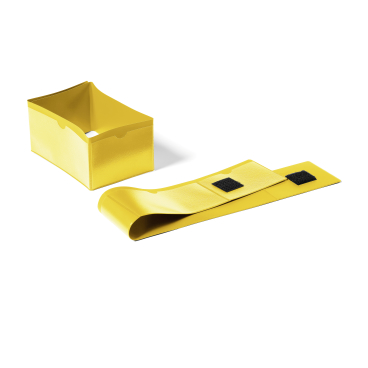 DURABLE Palettenfußbanderolen, gelb 1 Packung = 50 Stück - Bild-Darstellung des Produktes 1