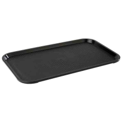 Assheuer + Pott GmbH & Co. KG APS GN 1/1 Fast Food-Tablett, Gastronorm-Tabletts aus Polypropylen, Maße (B x L x H): 53 x 32,5 x 2 cm, schwarz 00553