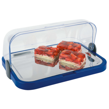 APS Buffet-Vitrine Maße (B x L x H): 44 x 32 x 20,5 cm, blau - Bild-Darstellung des Produktes 1