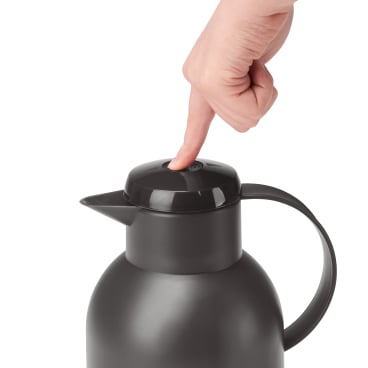 EMSA SAMBA Isolierkanne, 1,5 Liter – Farbe: schwarz transluzent