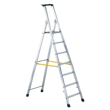 Zarges Nova S Stufen-Stehleiter 5 Stufen einschl. Plattform, Plattformhöhe: 1,05 m - Bild-Darstellung des Produktes 1