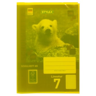 STYLEX® Heftumschläge, DIN A5 1 Packung = 25 Stück, Farbe: gelb - Bild-Darstellung des Produktes 1