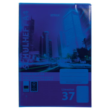 STYLEX® Heftumschläge, DIN A4 1 Packung = 25 Stück, Farbe: blau - Bild-Darstellung des Produktes 1