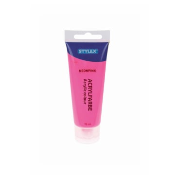 STYLEX® Acrylfarbe 1 Tube = 75 ml, neonpink - Bild-Darstellung des Produktes 1