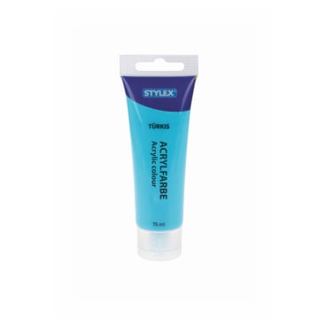 STYLEX® Acrylfarbe 1 Tube = 75 ml, türkis - Bild-Darstellung des Produktes 1