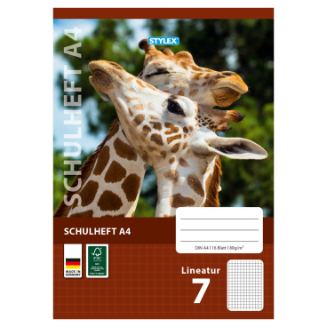STYLEX® Schulheft, A4 1 Packung = 25 Stück, Lineatur 7 - Bild-Darstellung des Produktes 1