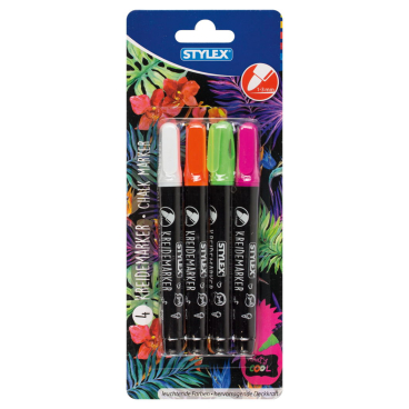 STYLEX® Kreidemarker 1 Packung = 4 Stück - Bild-Darstellung des Produktes 1
