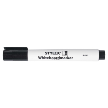 STYLEX Whiteboardmarker – 3er Set In Rot, Schwarz, Blau, Für Whiteboard, Büro, Schule, Seminar