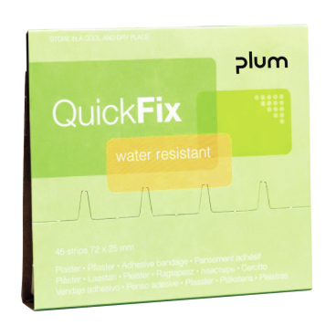 Plum QuickFix Water Resistant Pflaster 1 Nachfüllpackung = 45 Pflaster - Bild-Darstellung des Produktes 1