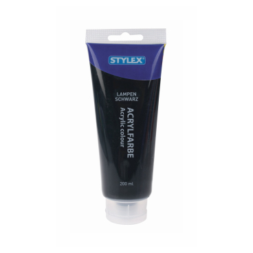 STYLEX® Acrylfarbe 1 Tube = 200 g, lampenschwarz - Bild-Darstellung des Produktes 1