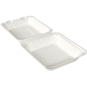 DUNI Bagasse-Burger Box, weiß