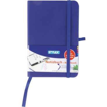 STYLEX® Notizbuch, 192 Seiten, kariert Maße (B x L): 14 x 9 cm, farbig sortiert - Bild-Darstellung des Produktes 1