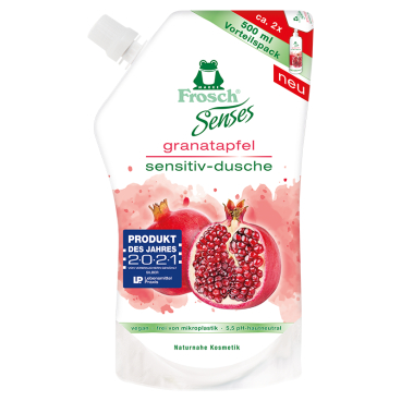 Frosch Senses Sensitiv-Dusche Duschgel 500 ml - Nachfüllbeutel, Granatapfel - Bild-Darstellung des Produktes 1