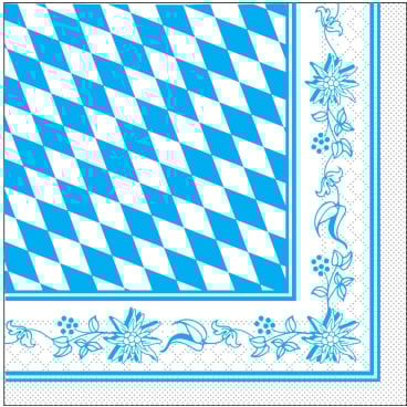 Mank Servietten "Eat&Drink", 3-lagig, 33 x 33 cm Bayern - Bild-Darstellung des Produktes 1