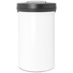 Brabantia International B.V. Brabantia Abfalleimer Big Bin, 60 Liter, Großer Abfallsammler ideal für große Mengen Abfall, Farbe: White 304682