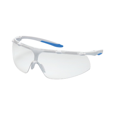 uvex super fit CR Schutzbrille, autoklavierbar Farbe: weiß / hellblau , mit Anti-Fog-Effekt - Bild-Darstellung des Produktes 1