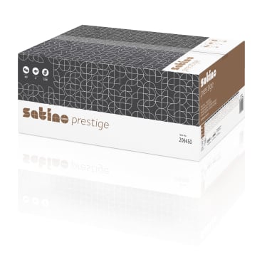 Satino Prestige Kosmetiktücher, hochweiß 1 Karton = 40 Flachboxen à 100 Tücher, farbig sortiert - Bild-Darstellung des Produktes 1