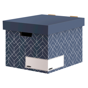 Fellowes Archivbox Décor Serie, blau, 291 x 340 x 390 mm