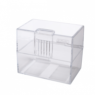 Herlitz Karteikasten, DIN A8, transparent Material: Polystyrol - Bild-Darstellung des Produktes 1