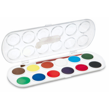 JOVI Aquarellfarbe, 12 Farben 1 Kasten - Bild-Darstellung des Produktes 1