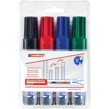 edding® Whiteboardmarker 365, farbig 1 Packung = 4 Stück, farbig sortiert - Bild-Darstellung des Produktes 1
