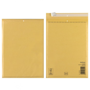 Herlitz Luftpolsterumschlag D/4, braun 1 Packung = 3 Stück - Bild-Darstellung des Produktes 1