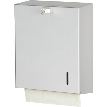 ingo-man® HS 31 Handtuchpapierspender Aluminium, pulverbeschichtet, weiß, P - Bild-Darstellung des Produktes 1