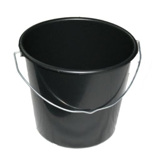 Baueimer 12 Liter schwarz