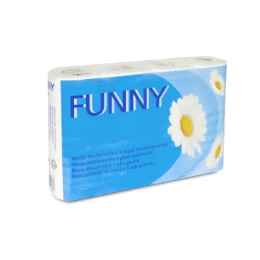 Funny Piccoloservietten – 1-lagig, Hochweiß, 17 X 17 Cm, 10er Pack (20000 Stück)