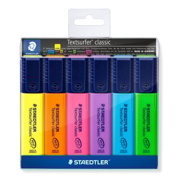 Staedtler Textmarker Textsurfer® classic 364, sortierte Farben 1 Etui = 6 Stück - Bild-Darstellung des Produktes 1