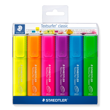 Staedtler Textmarker Textsurfer® classic 364, Neon 1 Etui = 6 Stück - Bild-Darstellung des Produktes 1